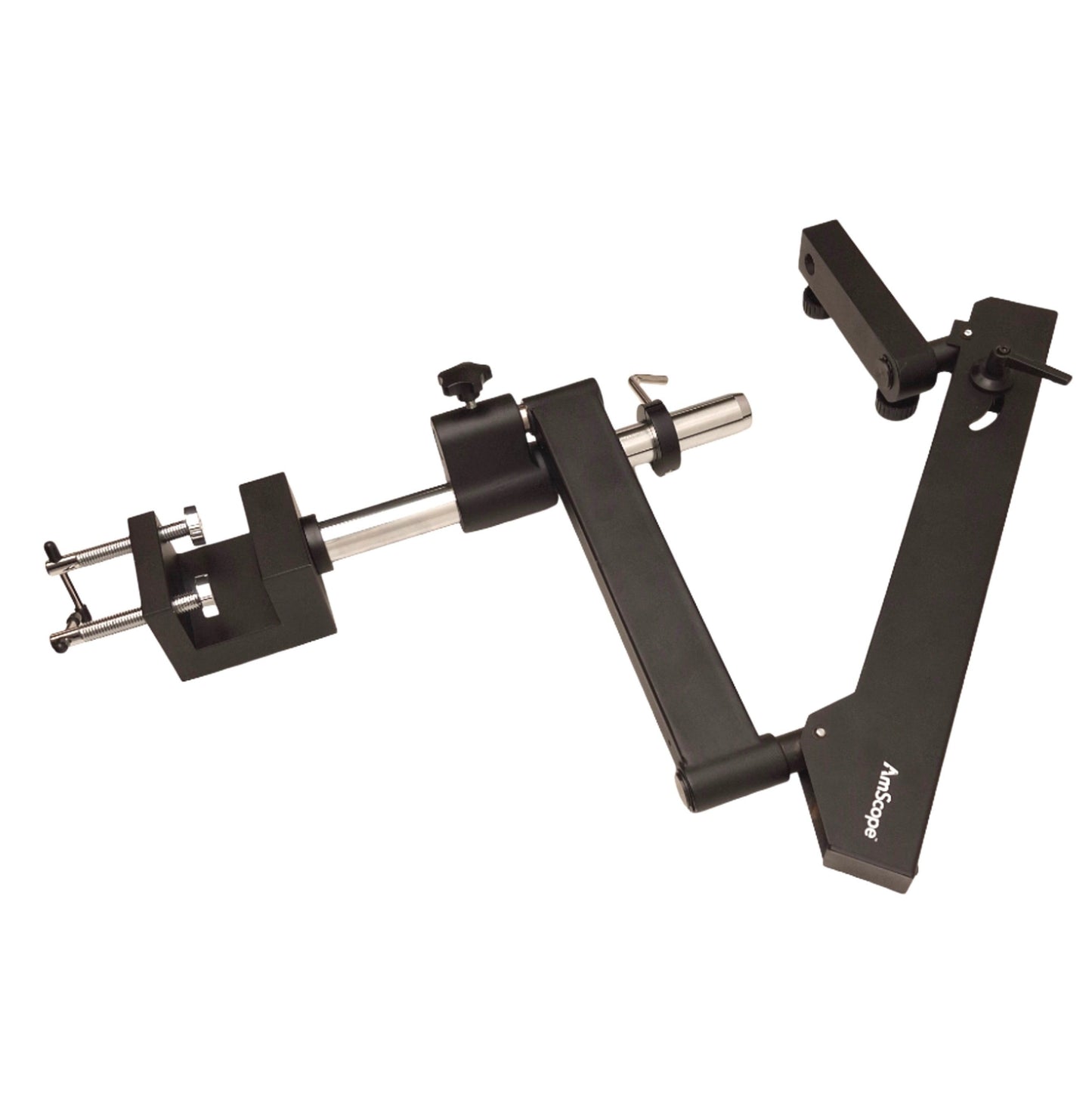 Used AmScope APC-NF Stereo Microscope Arm Stand, Desk Clamp, 40in Reach, 20lbs Cap