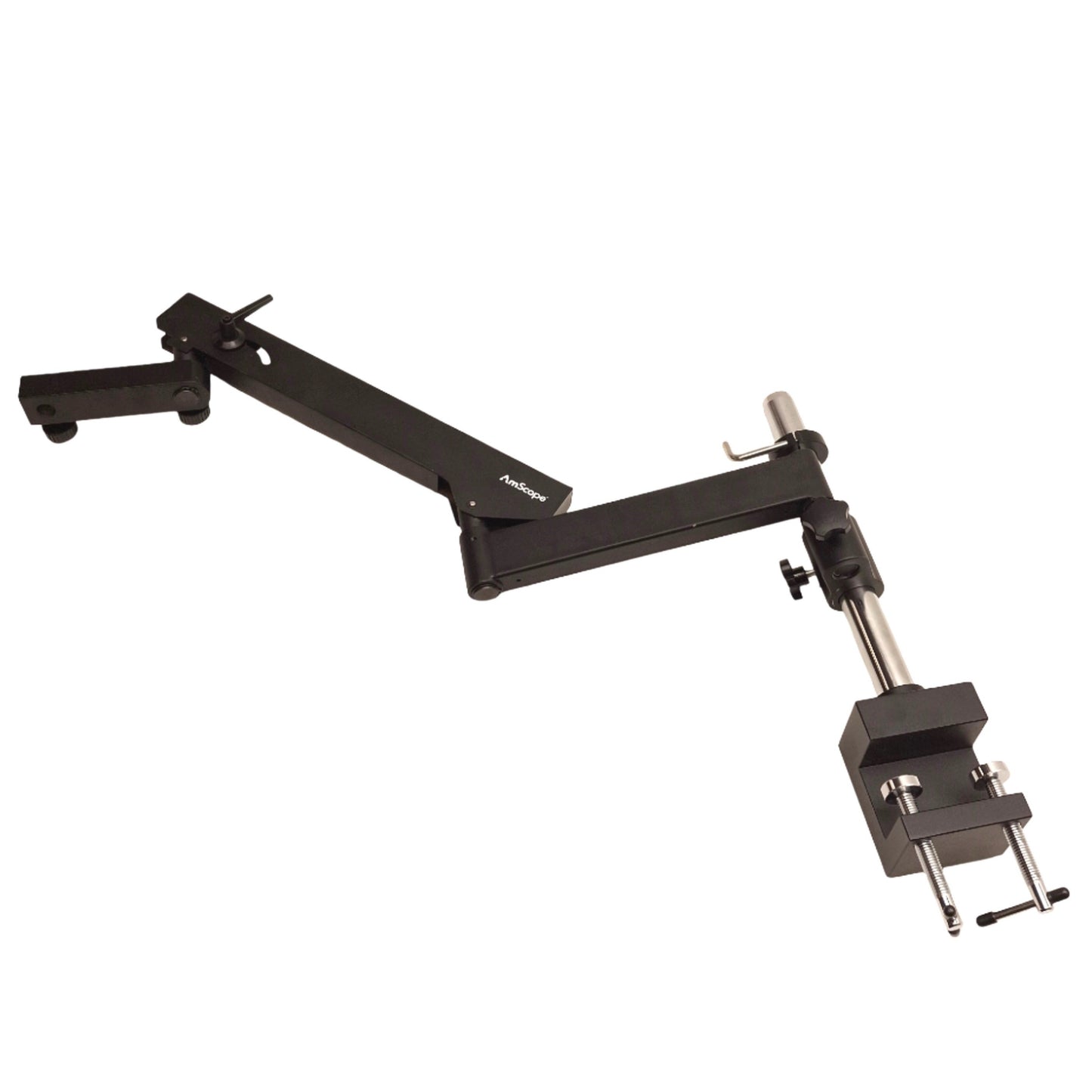 Used AmScope APC-NF Stereo Microscope Arm Stand, Desk Clamp, 40in Reach, 20lbs Cap