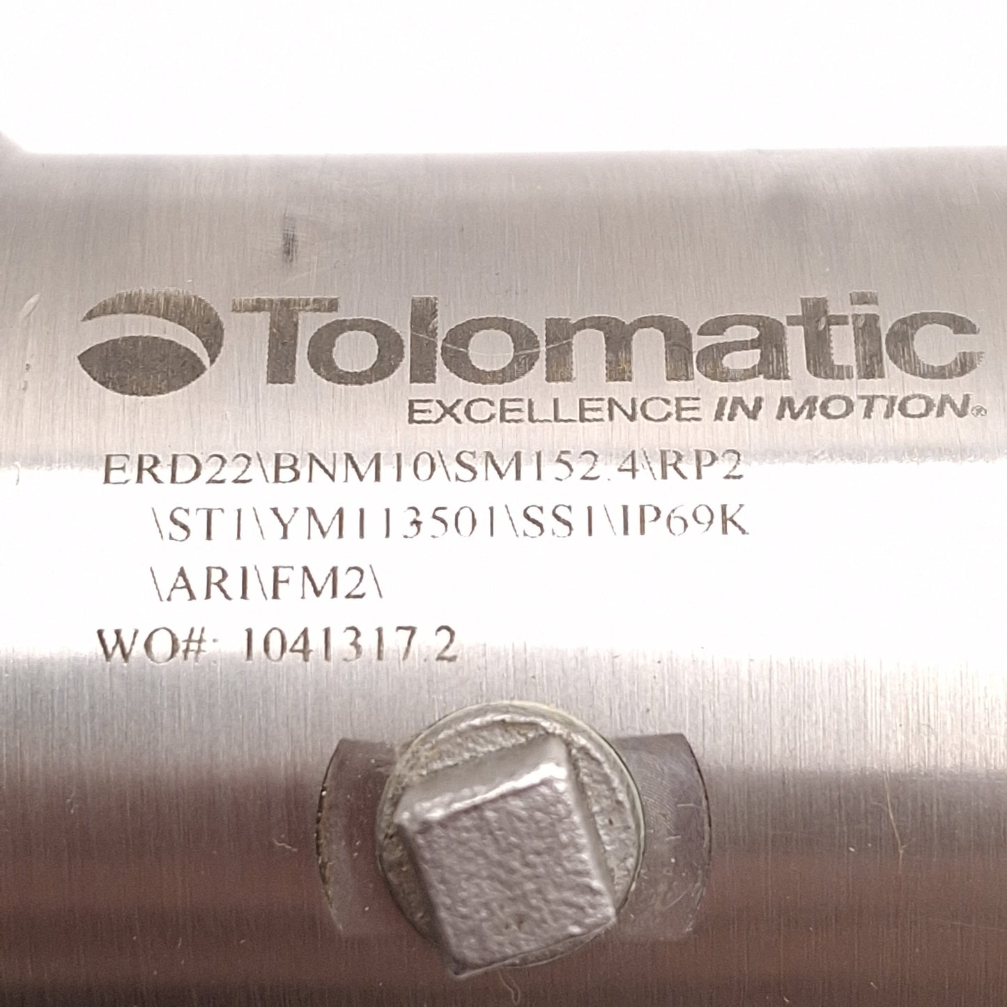 Used Tolomatic ERD22-BNM10/SM152.4 Rod-Style Actuator, 6in stroke, 10mm Lead *Holes*