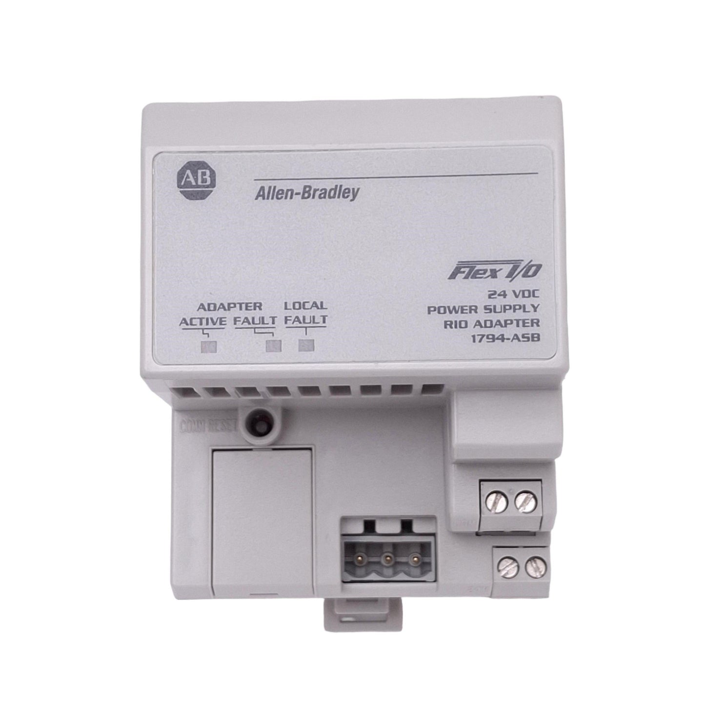 Used Allen Bradley 1794-ASB FLEX I/O Remote Adapter, 8-Module, 24VDC In, 5VDC Out