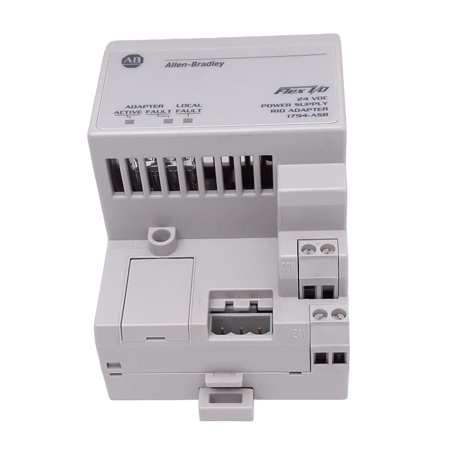 Used Allen Bradley 1794-ASB FLEX I/O Remote Adapter, 8-Module, 24VDC In, 5VDC Out