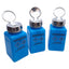Used Lot of 3 Menda 35735 Sqaure HDPE Bottle w/ One-Touch Pump, 6oz Capacity, 0.2cc