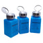 Used Lot of 3 Menda 35299 Sqaure HDPE Bottle w/ One-Touch Pump, 6oz Capacity, 0.2cc