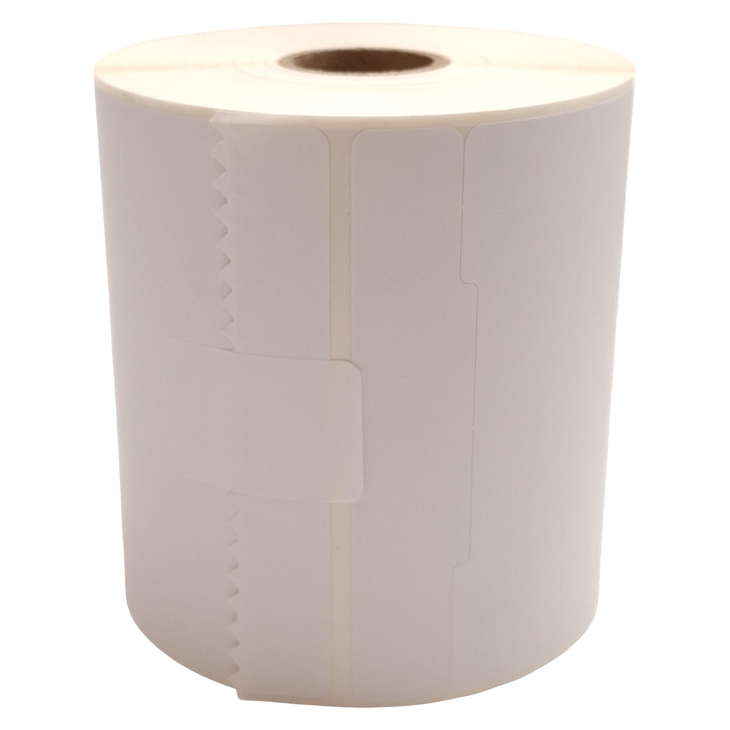 New Box of 12 ULINE S-7485 Direct Thermal Labels, 4in x 6in w/ 3/4in Tab, 245/roll