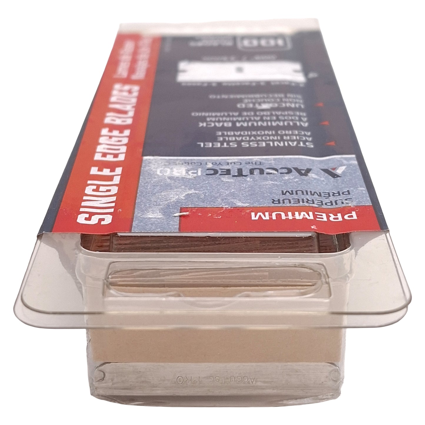New Lot of 2 Accutec APBL-7061-0000 Single Edge Razor Blades, 0.009in Blade, 100/Box