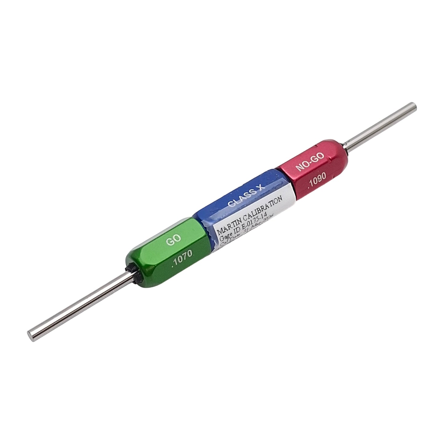New – Open box Vermont Gage 151103330 Go NoGo Pin Gage, 0.1070in Go, 0.1090 NoGo, Class X