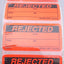 New GMP Labeling Q005 Rejected Label, 1000/Roll, 2 x 1in Rectangle, Thermal Transfer