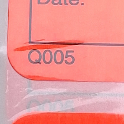 New GMP Labeling Q005 Rejected Label, 1000/Roll, 2 x 1in Rectangle, Thermal Transfer