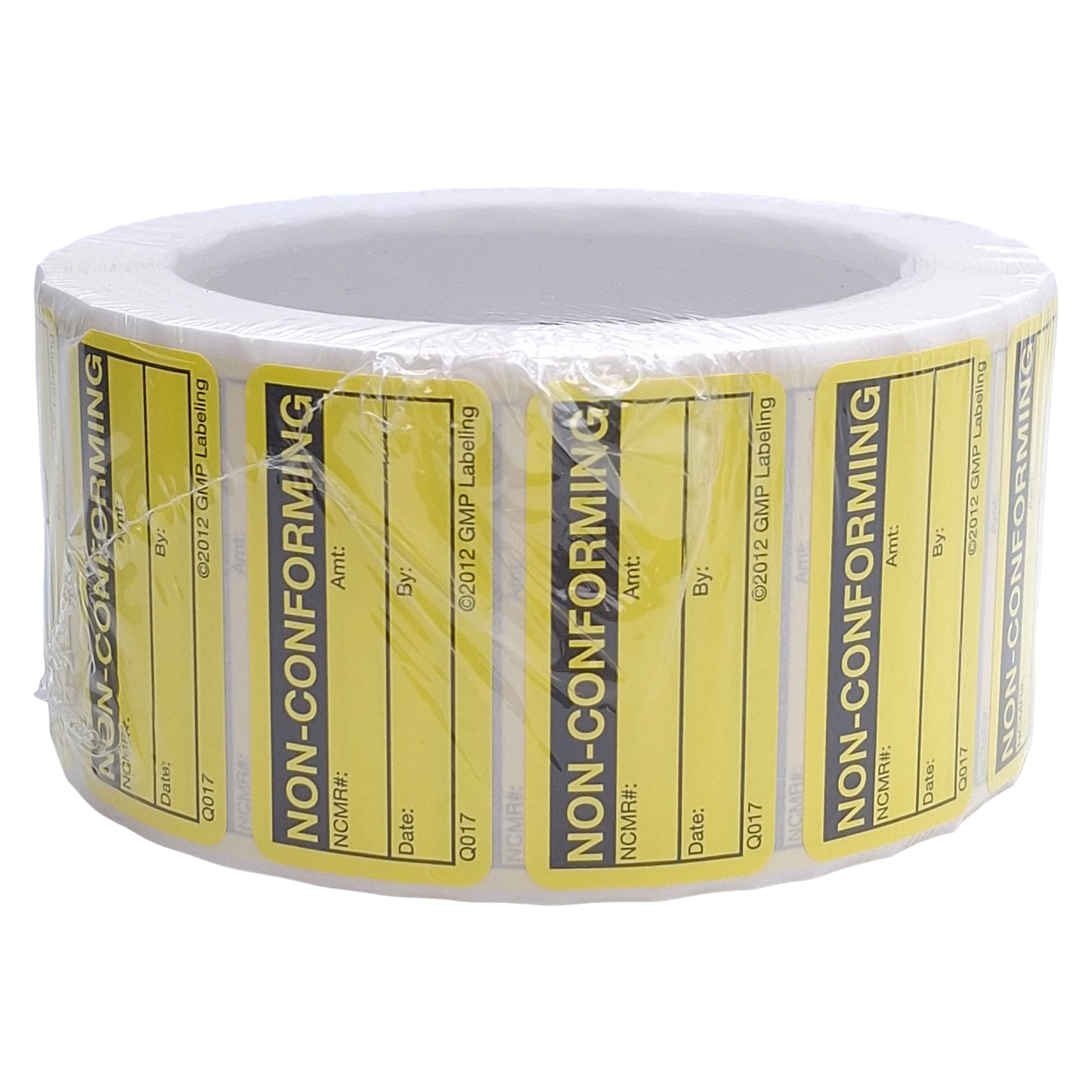 New GMP Labeling Q017 Non-Conforming Label 1000/Roll, 2 x 1in Rectangle, Matte Litho