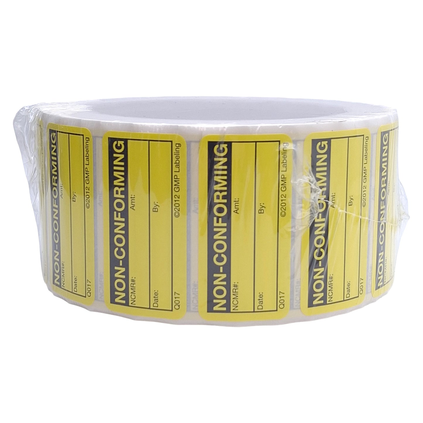 New GMP Labeling Q017 Non-Conforming Label 1000/Roll, 2 x 1in Rectangle, Matte Litho
