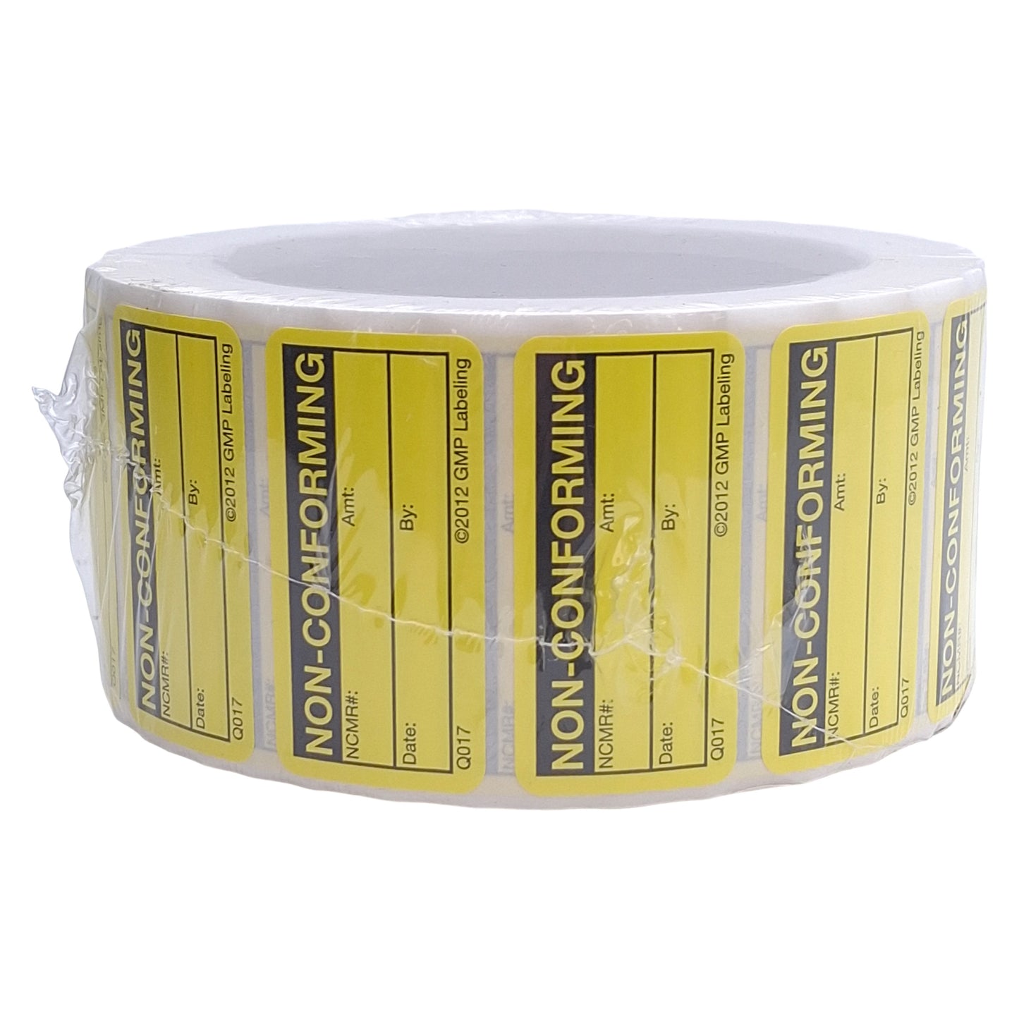 New GMP Labeling Q017 Non-Conforming Label 1000/Roll, 2 x 1in Rectangle, Matte Litho