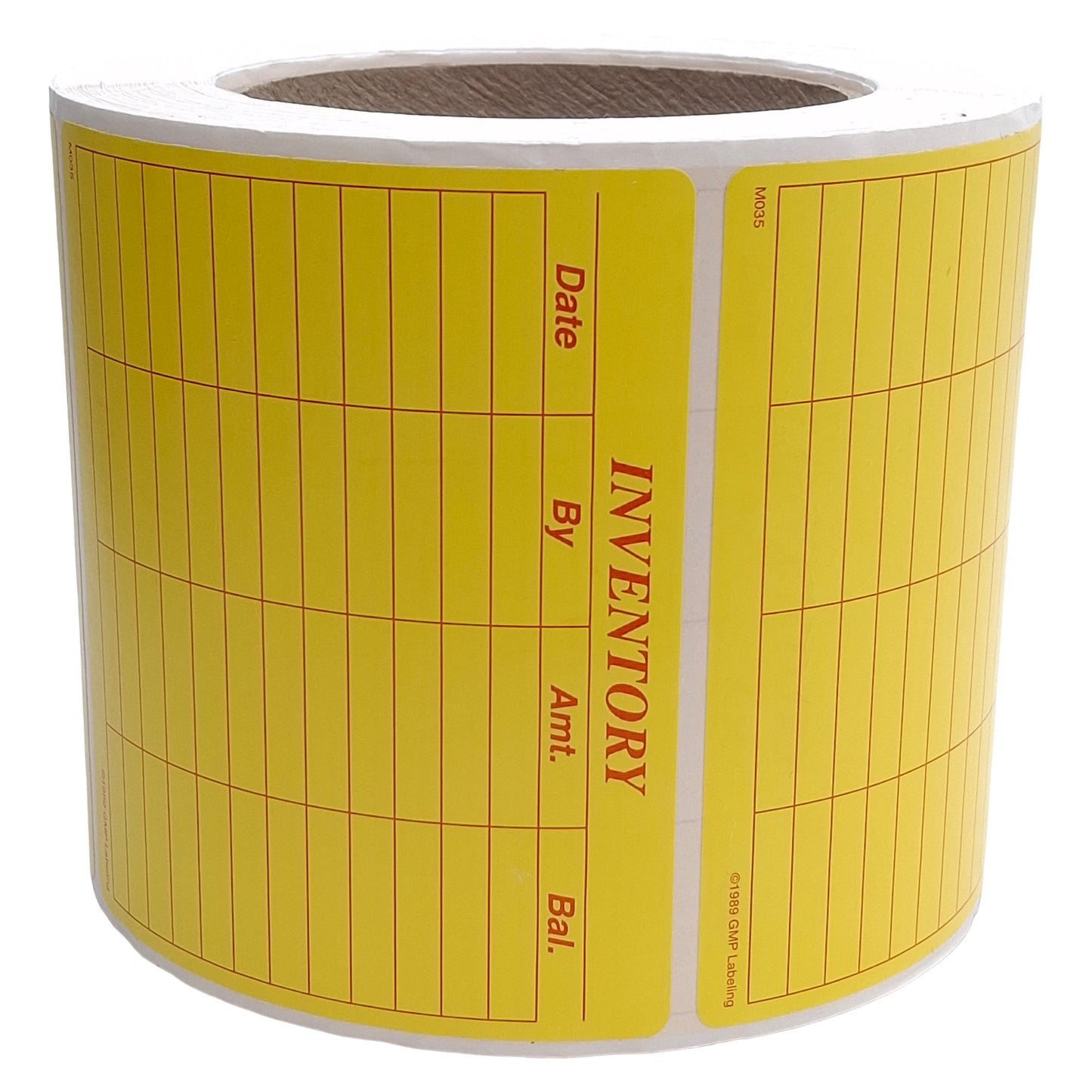 New GMP Labeling M035 Inventory Label 500/Roll, 4 x 3.5in Rectangle, Matte Litho