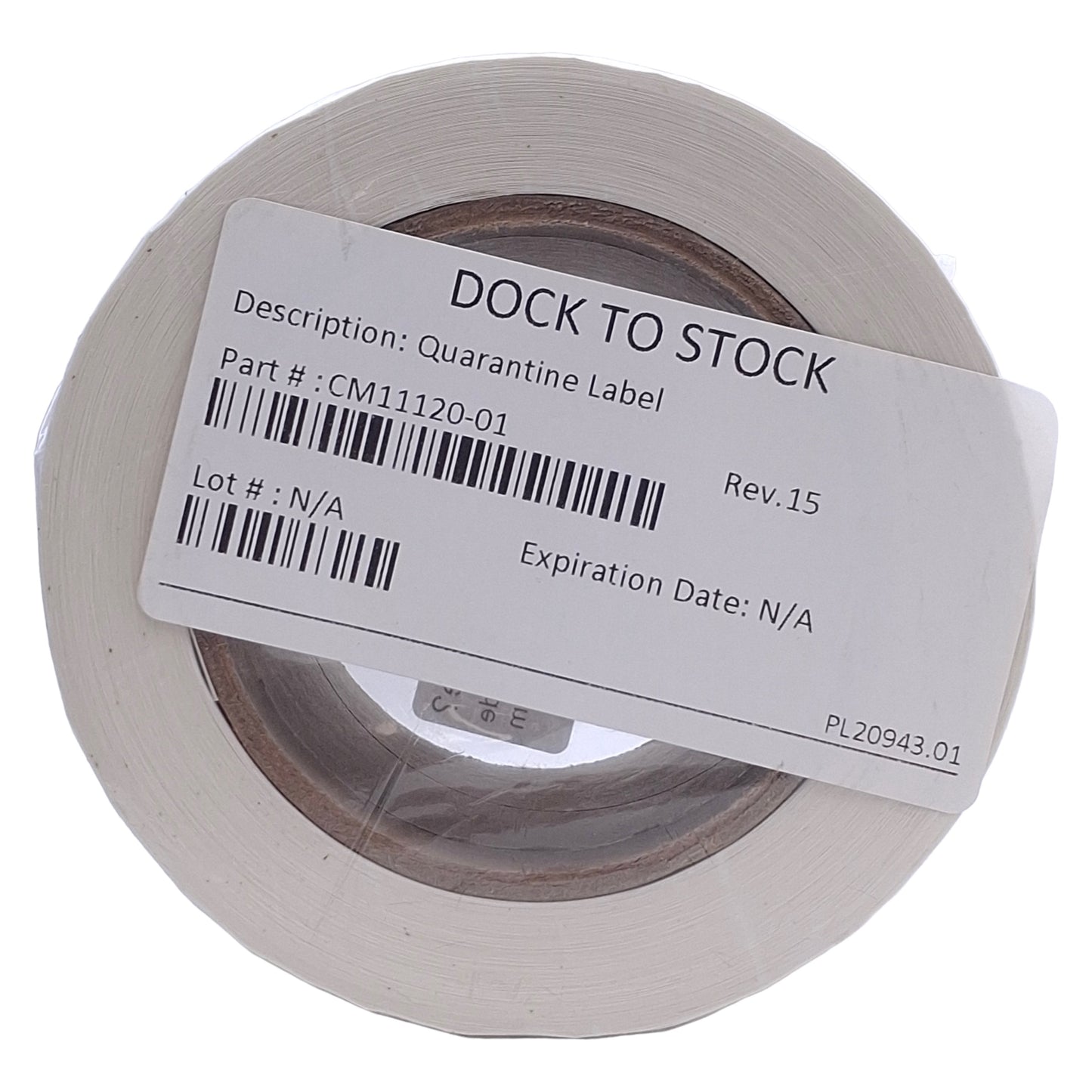 New GMP Labeling S186 Quarantine Label 500/Roll, 4 x 2.5in Rectangle, Matte Litho