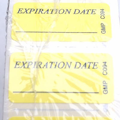 New GMP Labeling C094 Expiration Date Label 1000/Roll, 2 x 0.75in Rectangle