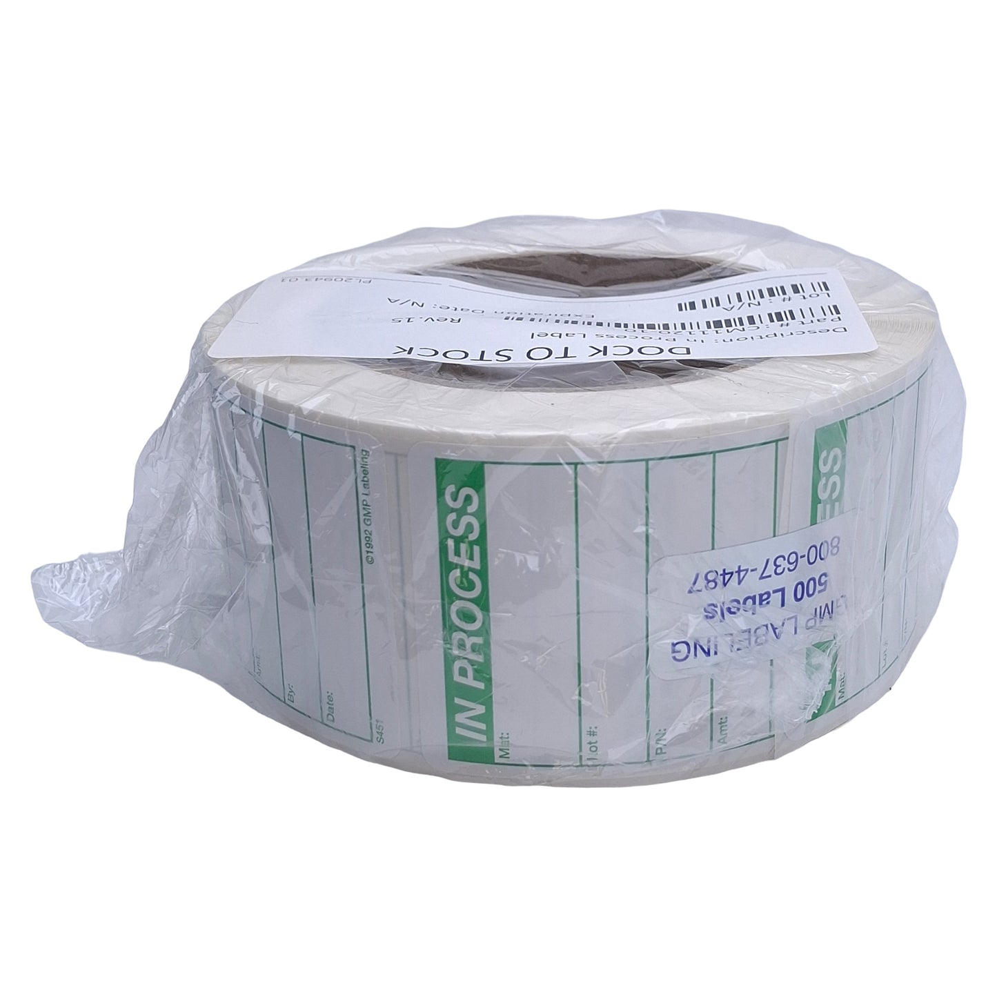 New GMP Labeling S451 In Process Label 500/Roll, 2 x 3in Rectangle, Matte Litho