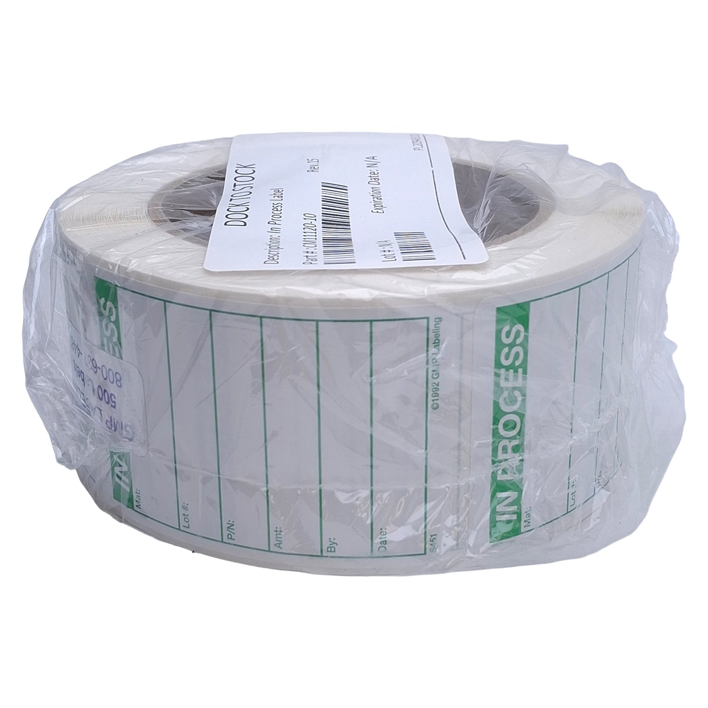 New GMP Labeling S451 In Process Label 500/Roll, 2 x 3in Rectangle, Matte Litho
