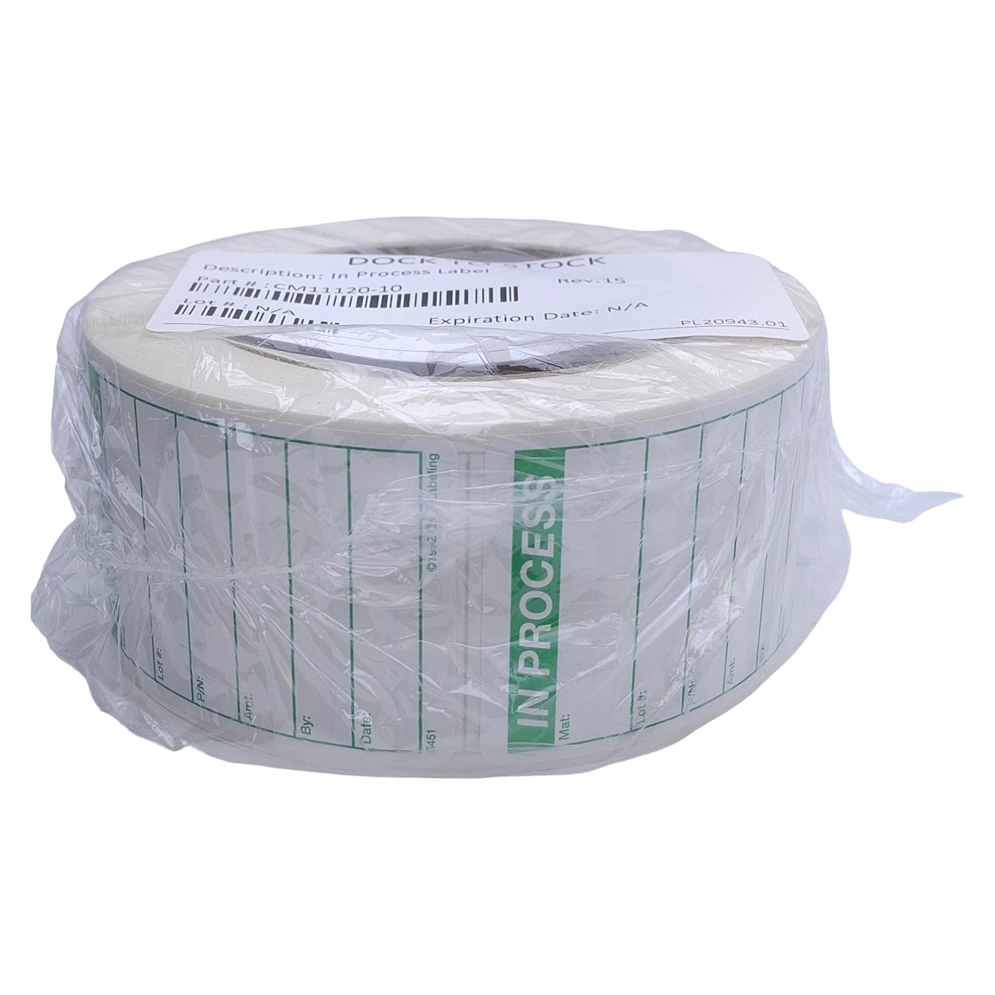 New GMP Labeling S451 In Process Label 500/Roll, 2 x 3in Rectangle, Matte Litho
