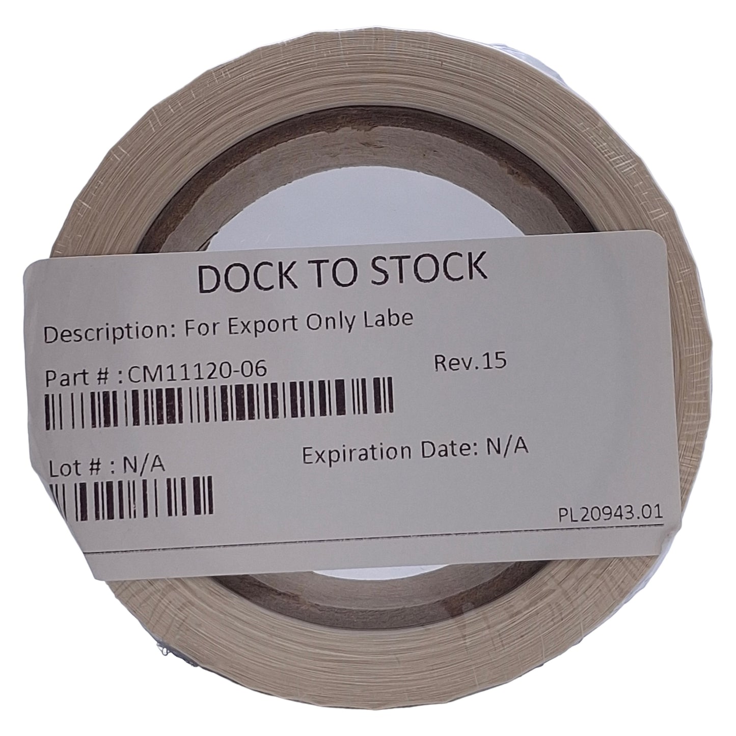 New GMP Labeling C114 For Export Only Label 1000/Roll, 2 x 1in Rectangle, Semi-Gloss