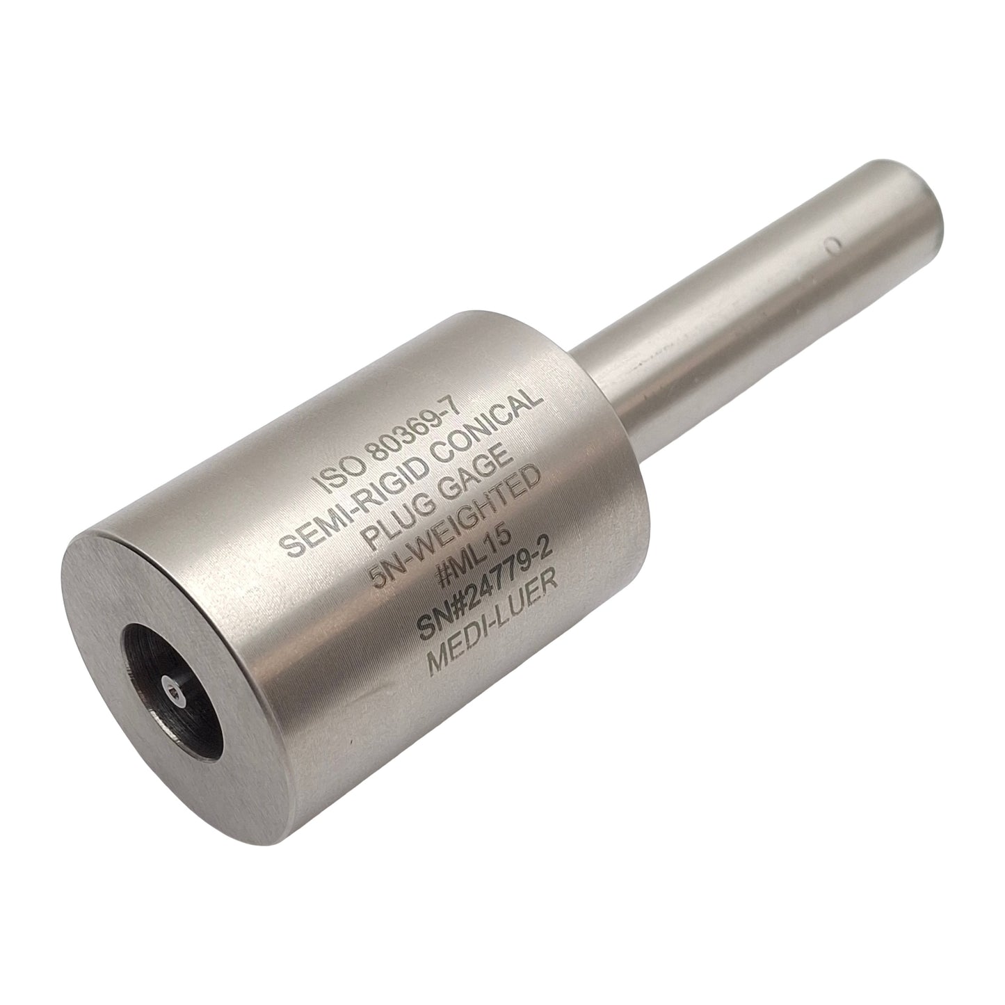 Used ISO 80369-7 Figure C.2 Male Luer Connector Reference Plug Gage, 5N Weighted