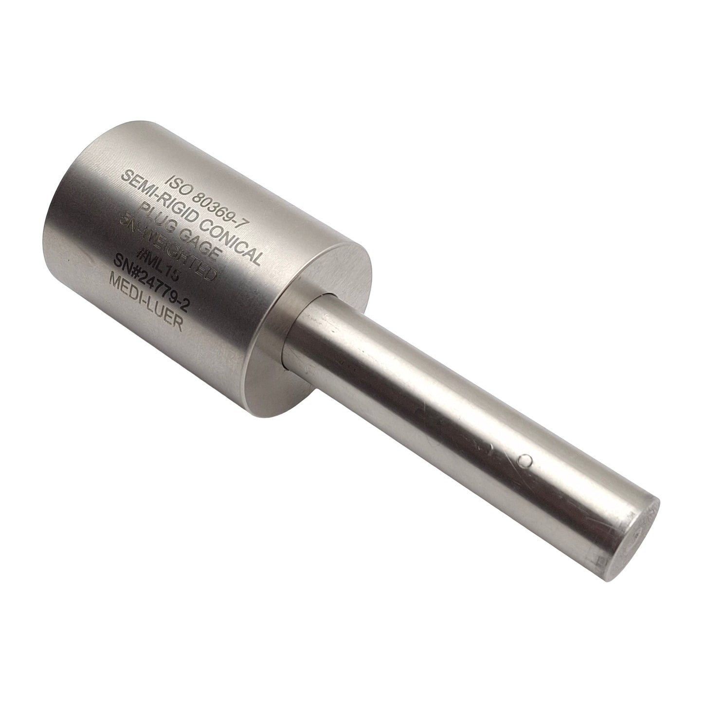 Used ISO 80369-7 Figure C.2 Male Luer Connector Reference Plug Gage, 5N Weighted
