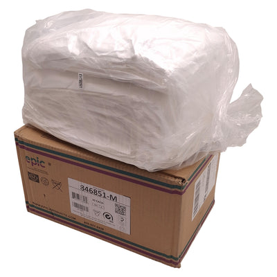 New Epic 846851-M White Coated Frocks 30/Case, Cleanroom-Safe, ESD-Safe, Medium
