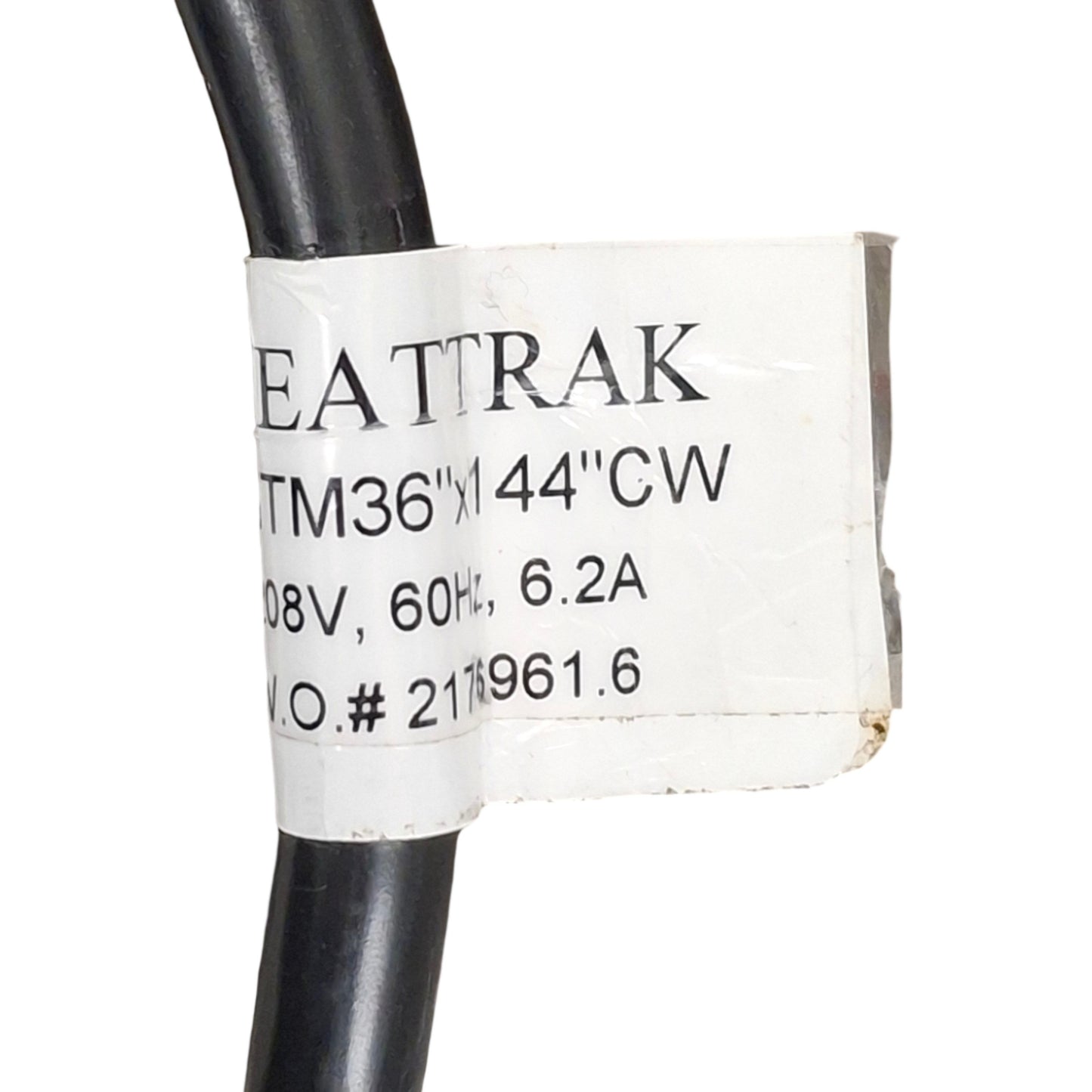 Used Heattrak CHTM36x114CW Snow & Ice Removal Mat, 208VAC, 3ft x 12ft, w/ Safety ELCI