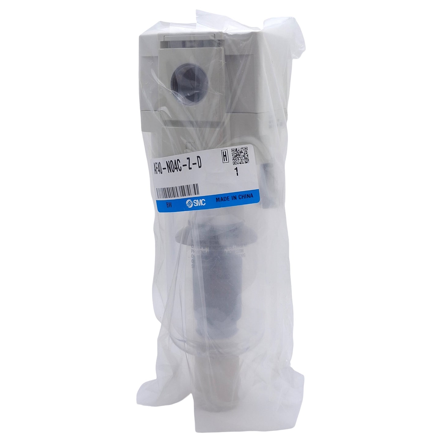 New SMC AF40-N04C-Z-D Pneumatic Air Filter, NC, 1/2in NPT, 5µm Filtration, 150psi