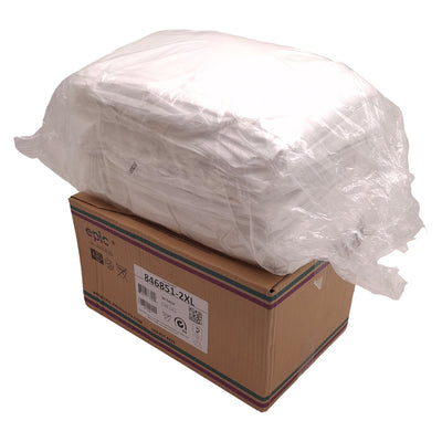 New Epic 846851-2XL White Coated Frocks, 30/Case, Cleanroom-Safe, 2X Extra-Large