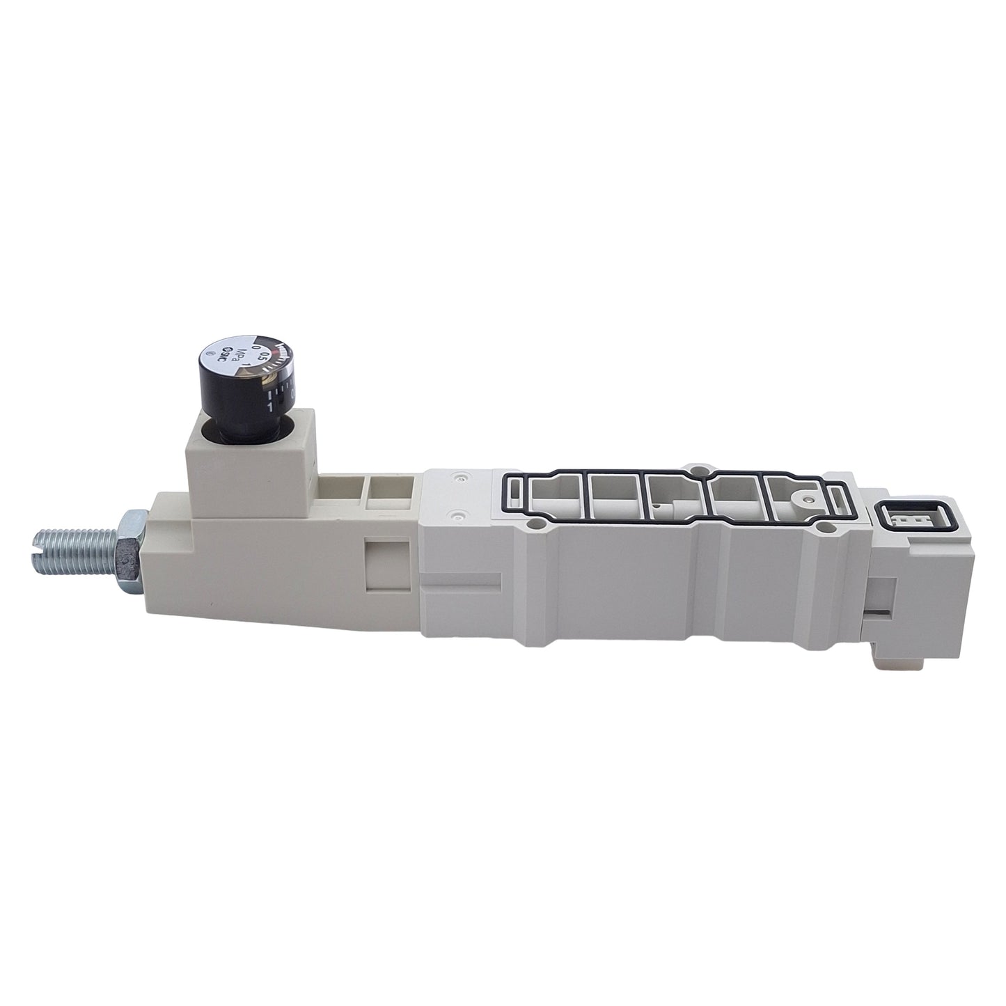 New SMC SY70M-N0-P Solenoid Valve Interface Regulator, Set 14-100psi, 0-1.0MPa Gauge