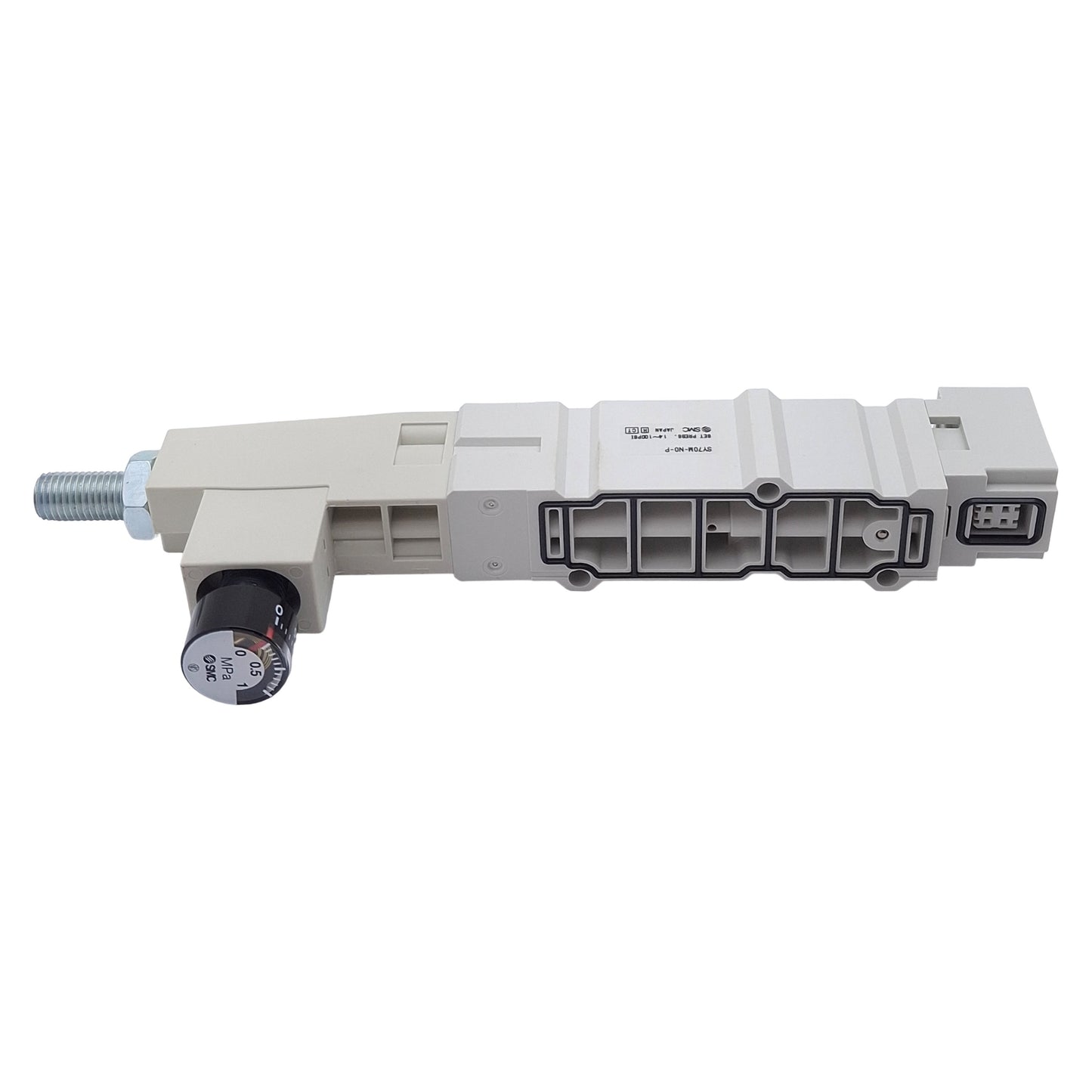 New SMC SY70M-N0-P Solenoid Valve Interface Regulator, Set 14-100psi, 0-1.0MPa Gauge