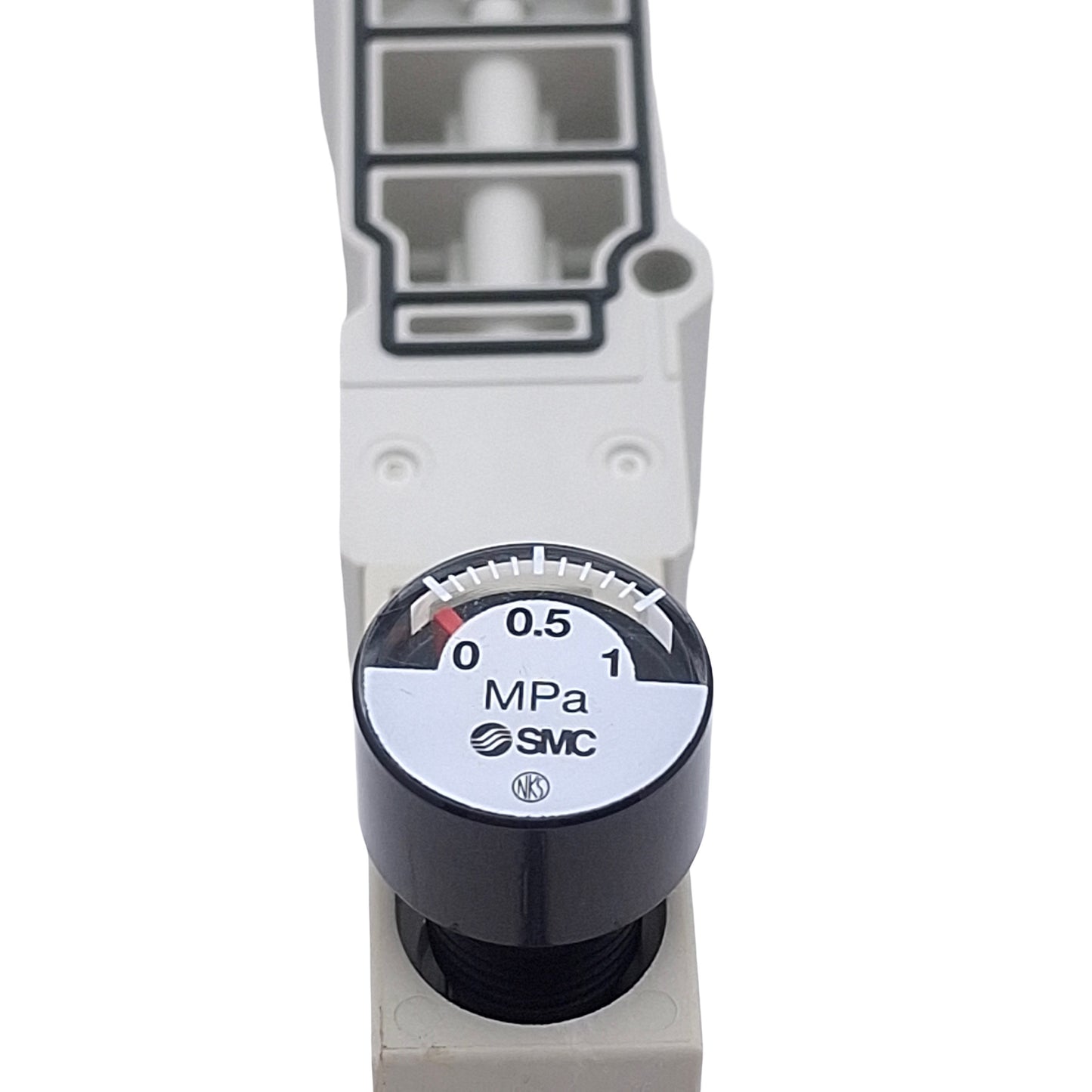 New SMC SY70M-N0-P Solenoid Valve Interface Regulator, Set 14-100psi, 0-1.0MPa Gauge