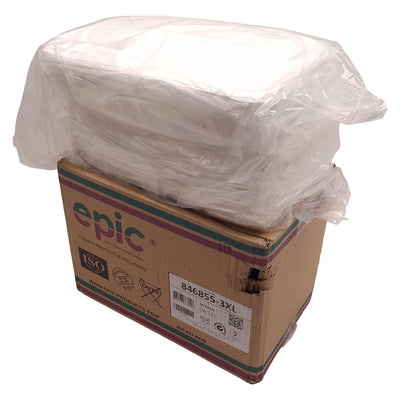 New Epic 846855-3XL White Reusable General Purpose Work Smock, 3XL Size, Case of 30