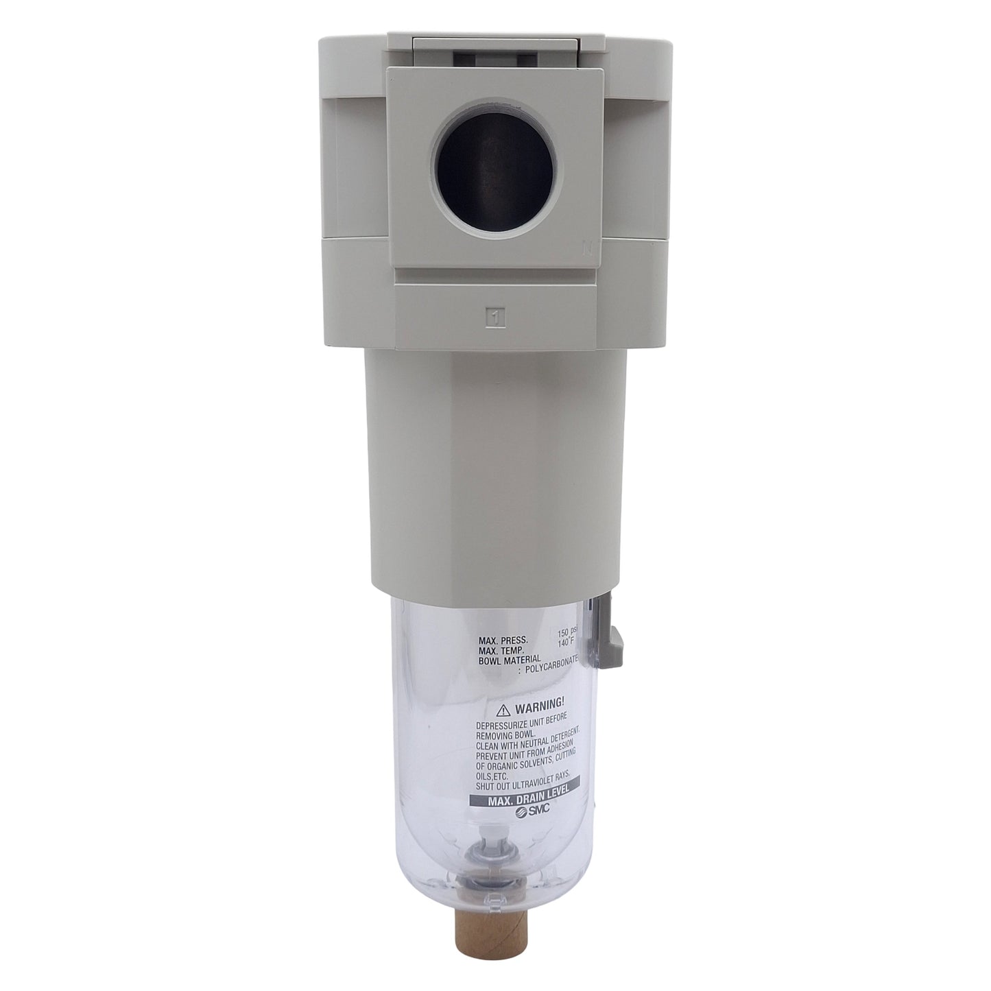 New SMC AF50-N10-Z-D Pneumatic Air Filter, 1in NPT, 5µm Filtration, 150psi Max