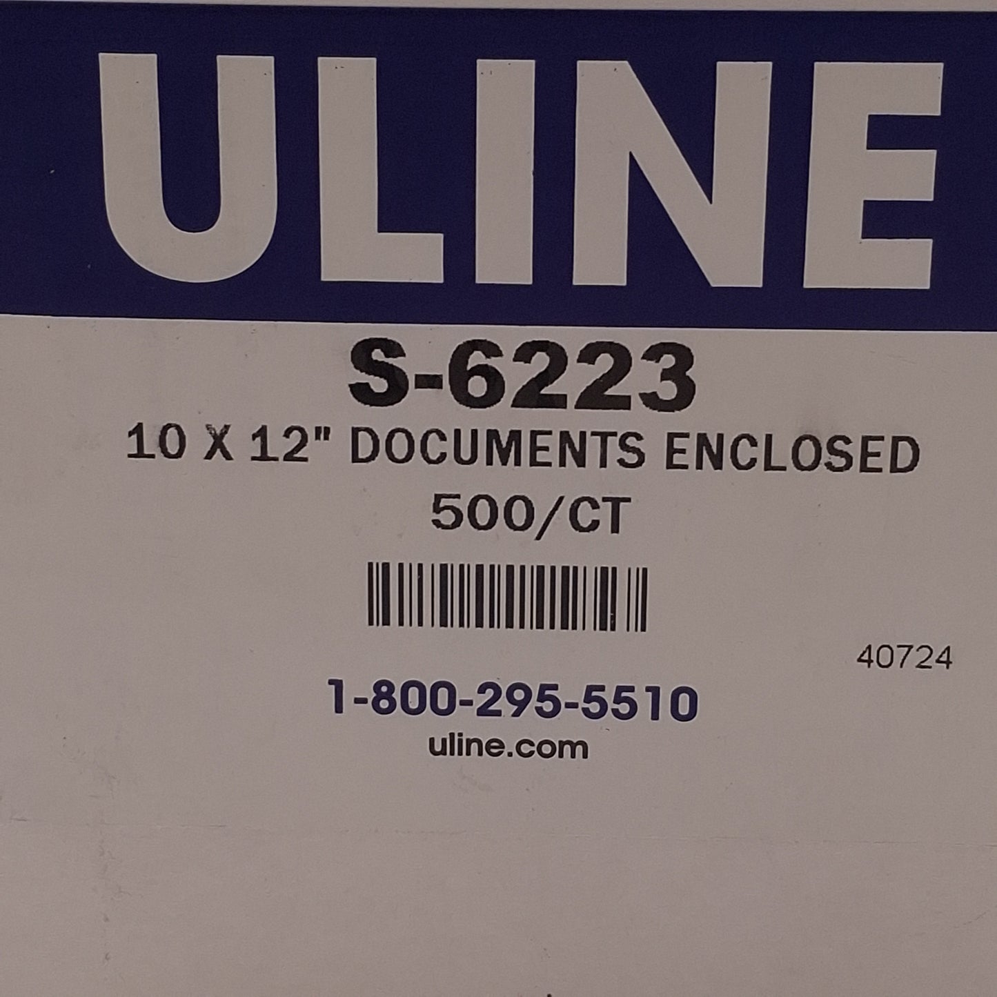 New Uline S-6223 "Documents Enclosed" Packing List Envelopes, 500 Count, 10 x 12in
