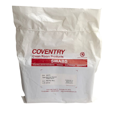 New Coventry 44070 Chemtronics Sealed Foam Swabs, ø3.3mm x 8cm, Bag of 500 Swabs