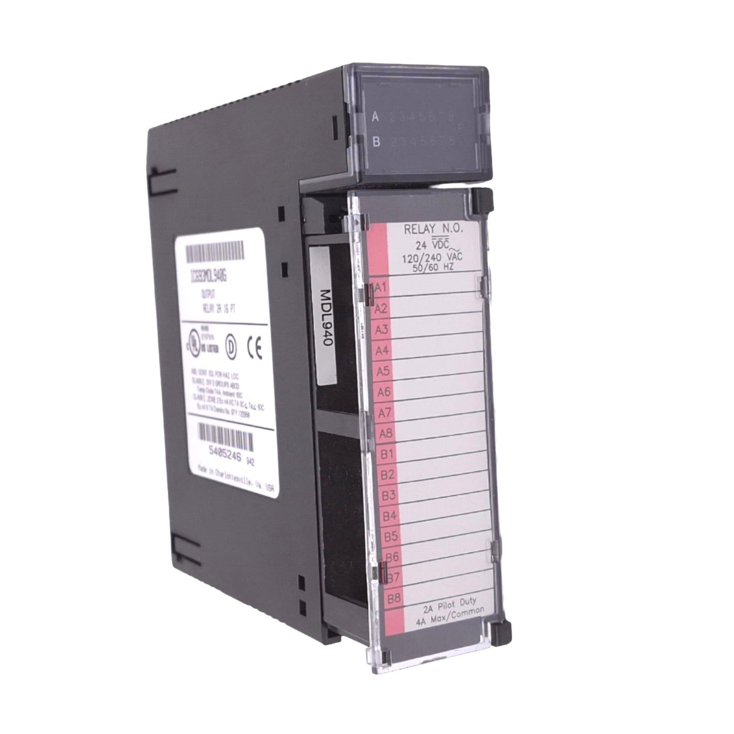 Used GE Fanuc IC693MDL940G Relay Output Module for 90-30 PLC, 16-Point NO 24VDC