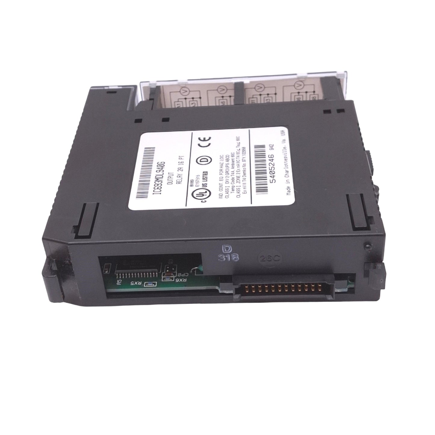 Used GE Fanuc IC693MDL940G Relay Output Module for 90-30 PLC, 16-Point NO 24VDC