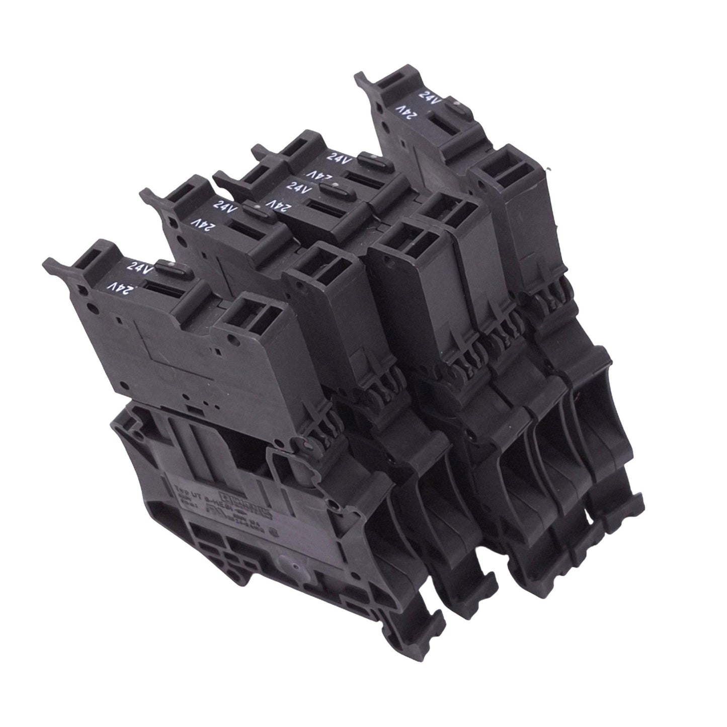 New Lot of 5 Phoenix Contact 3046414 UT 6-HESILED 24 Terminal Blocks, 24V 10A