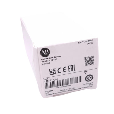 New Allen Bradley 193-T1RZJ Remote Reset Module for 193-K/T Relays, 24VDC Coil