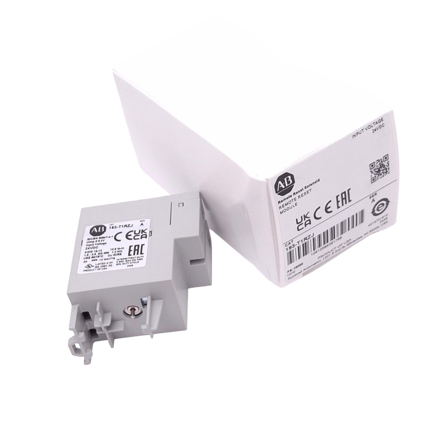 New Allen Bradley 193-T1RZJ Remote Reset Module for 193-K/T Relays, 24VDC Coil