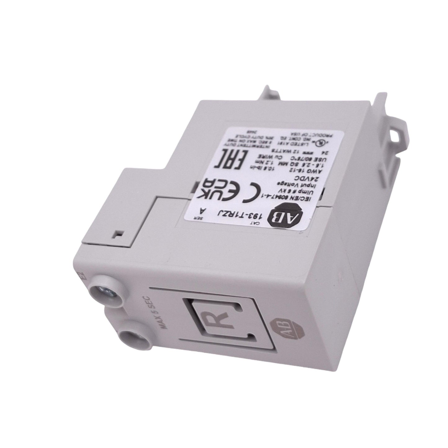 New Allen Bradley 193-T1RZJ Remote Reset Module for 193-K/T Relays, 24VDC Coil