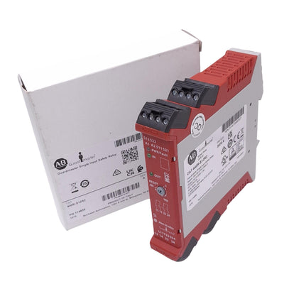 New Allen Bradley 440R-S12R2 GuardMaster Safety Relay, 2NO, 1NC Aux, 24VDC