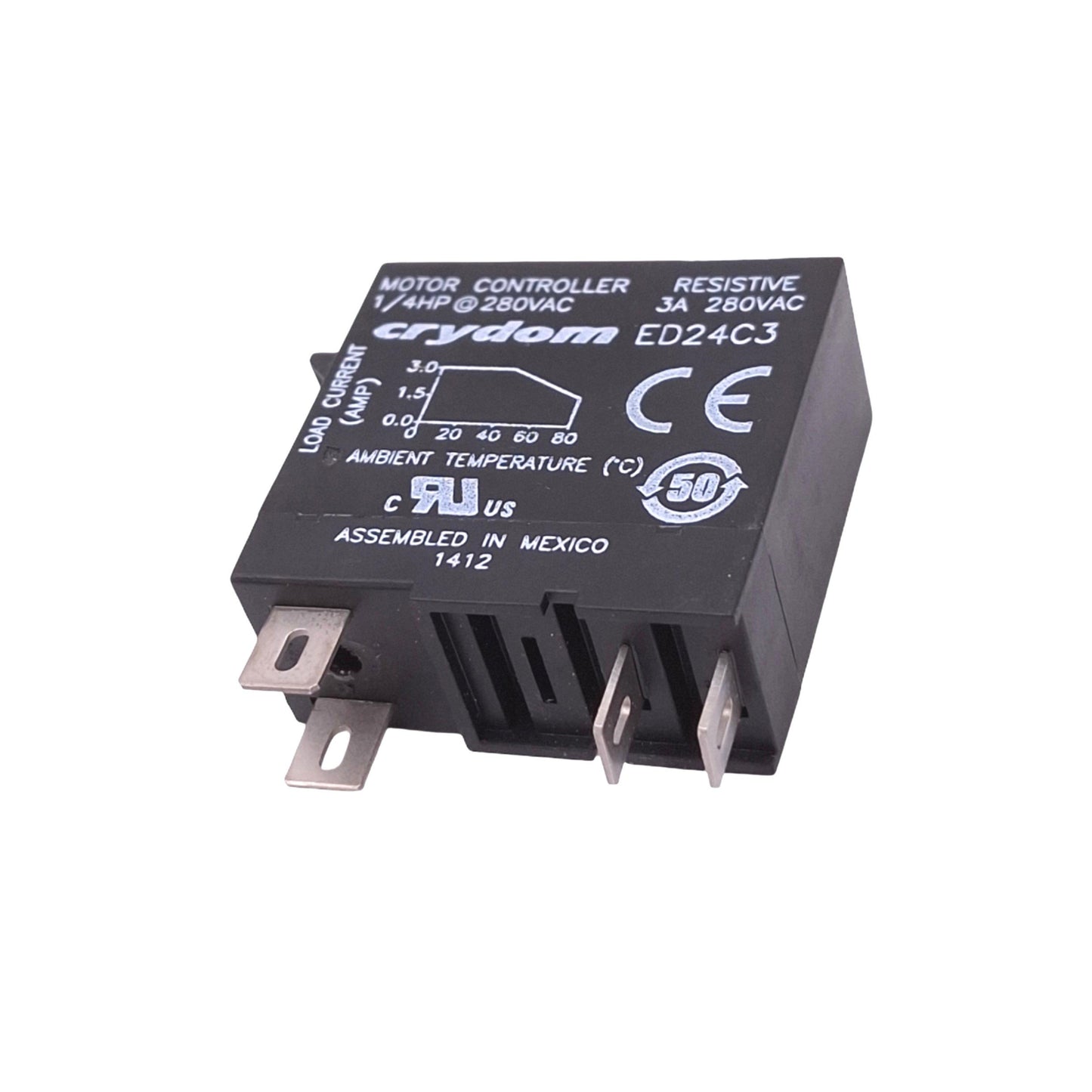 New Crydom ED24C3 Solid State Relay, SPST-NO, 3A 280VAC Max, 18-32VDC Input