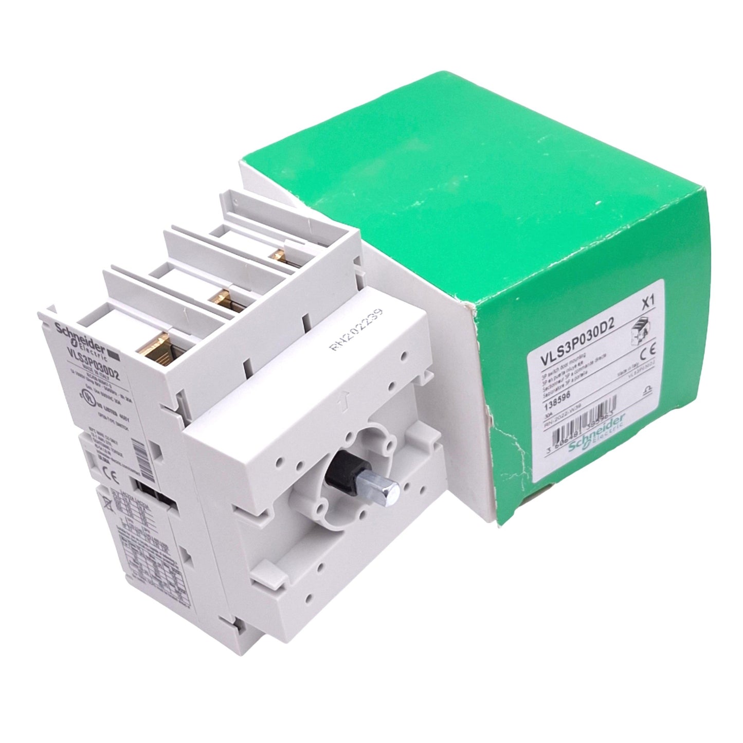 New Schneider Electric VLS3P030D2 Disconnect Switch, 3-Pole, 30A 600VAC Max