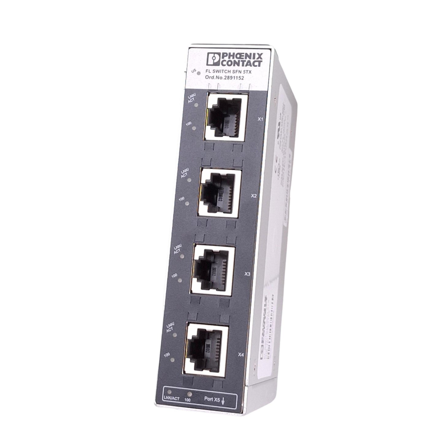 New – Open box Phoenix Contact FL Switch SFN 5TX 2891152 Unmanaged Ethernet Switch, 5-Port RJ45