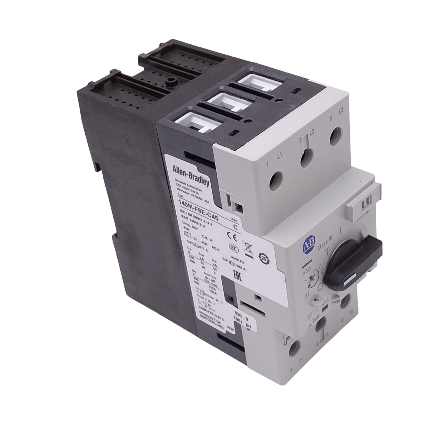 New Allen Bradley 140M-F8E-C45 Motor Protection Circuit Breaker, 3-Pole 32-45A