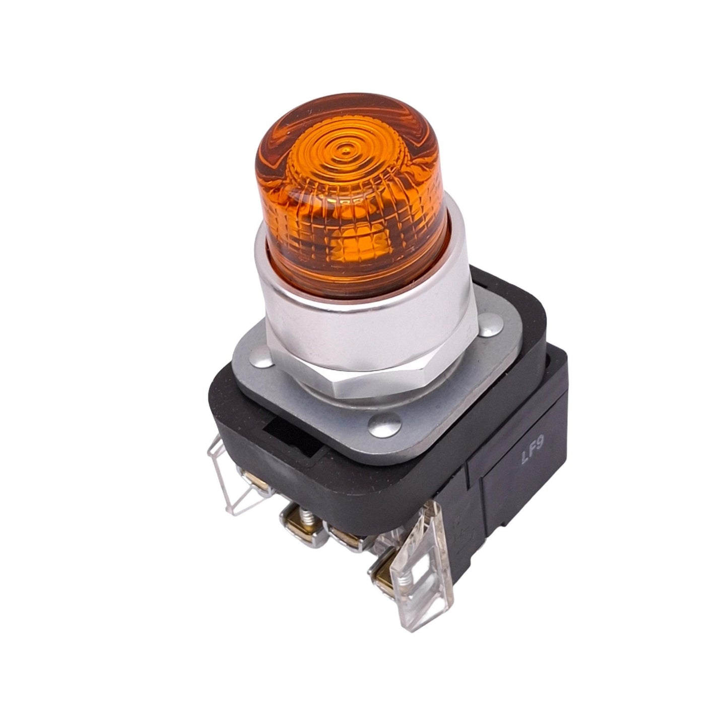 New Allen Bradley 800T-QBH2A Amber Illuminated Pushbutton, 30mm, 1NO 1NC, 12-130V