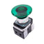 New Allen Bradley 800T-QMJH2G Illuminated Green Mushroom Pushbutton, 30mm, 1NO 1NC