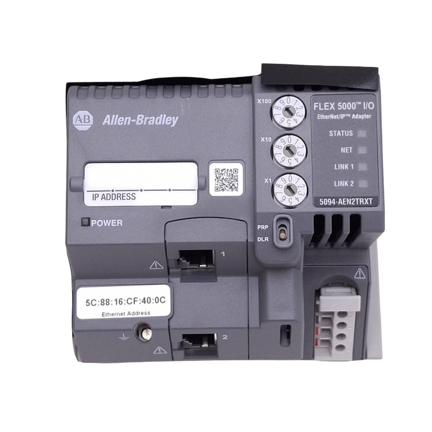 New Allen Bradley 5094-AEN2TRXT Ethernet Adapter for FLEX 5000 I/O, 16 Module, 24VDC
