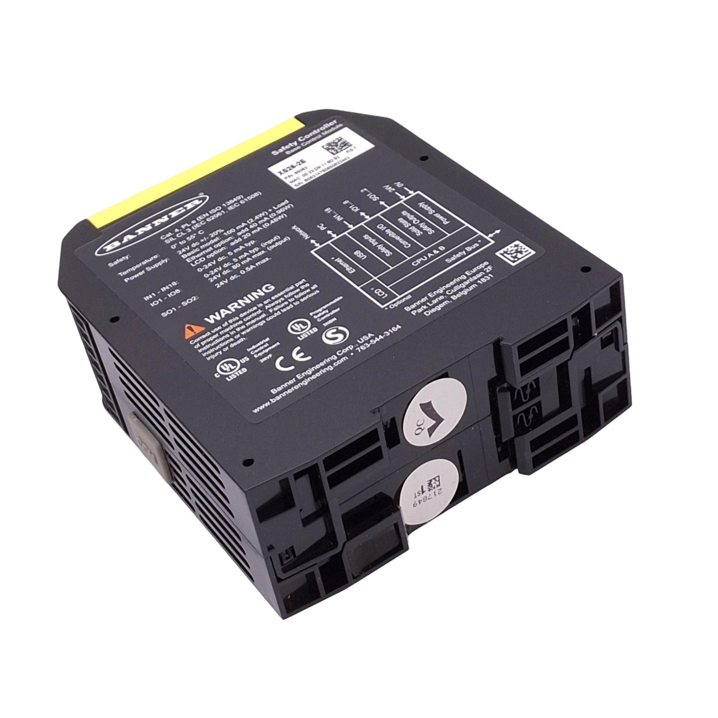 New Banner XS26-2E Machine Safety Controller, 26 Inputs, 2-Pair PNP Outputs, 24VDC